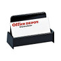 Office Wagon; Brand 30% Recycled Standard Business Card Holder, Black