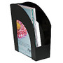 Office Wagon; Brand Arched Plastic Magazine File, 8 1/2 inch; x 11 inch;, Black
