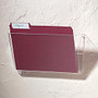 Office Wagon; Brand Single Wall Pocket, Letter Size, Clear