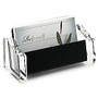 Realspace; Acrylic Business Card Holder, Black/Clear