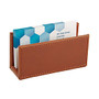 Realspace; Leatherette Business Card Holder, Tan