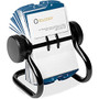 Rolodex Rotary Business Card File - 400 Business Card - 24 Printed - Black