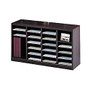 Safco; E-Z Stor; Wood Literature Organizer, 24 Compartments, 23 inch;H, Mahogany