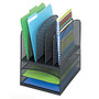 Safco; Mesh Letter Tray Desktop Organizer, 13 inch;H x 11 3/8 inch;W x 9 1/2 inch;D, Black