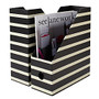 See Jane Work; Paperboard Magazine File, 12 inch;H x 10 inch;W x 4 1/4 inch;D, Black Stripe