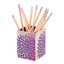 See Jane Work; Paperboard Pencil Cup, 3 inch;H x 3 inch;W x 4 inch;D, Pink Dahlia