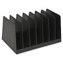Sparco Desk Sorter - 7 Compartment(s) - 4.8 inch; Height x 8.8 inch; Width x 5.5 inch; Depth - Desktop - Black - 1Each