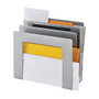 STEELMASTER; SOHO Rectangular Slant Organizer, Silver