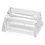 Swingline; Stratus&trade; Acrylic Business Card Holder, 4 1/2 inch;H x 3 1/2 inch;W x 2 1/4 inch;D, Clear