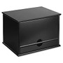 Victor; Desktop Organizer, 9 3/4 inch; x 14 inch; x 10 3/4 inch;, Midnight Black