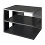 Victor; Midnight Black Collection&trade; Corner Shelf, 13 1/2 inch;H x 13 1/2 inch;W x 10 1/2 inch;D, Black