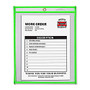 C-Line; Neon Color Stitched Shop Ticket Holder, 9 inch; x 12 inch;, Neon Green