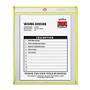 C-Line; Neon Color Stitched Shop Ticket Holder, 9 inch; x 12 inch;, Neon Yellow