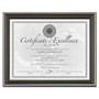 Dax Gold-Trimmed Document Frame, 9 1/2 inch; x 12 inch;, Black/Gold