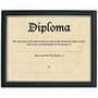 Deluxe Document Frame, 8 1/2 inch; x 11 inch;, Black