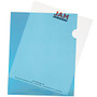 JAM Paper; Plastic Sleeves, 9 inch; x 11 1/2 inch;, 1 inch; Capacity, Blue, Pack Of 12
