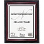 Nu-Dell Document Frame - Holds 11 inch; x 14 inch; Insert - Rectangle - Desktop, Wall Mountable - Vertical, Horizontal - Soft Gloss - Easel Back, Break Resistant, Durable - Wood, Plastic - Mahogany Black