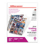 Office Wagon; Brand Trading Card Binder Pages, 8 1/2 inch; x 11 inch;, Transparent, Pack Of 10
