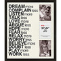 PTM Images Photo Frame, Dream More, 22 inch;H x 1 1/4 inch;W x 26 inch;D, Black