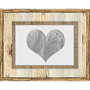 PTM Images Photo Frame, Heart Burlap, 15 inch;H x 3/4 inch;W x 12 inch;D, Sand