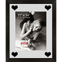 PTM Images Photo Frame, Hearts, 13 inch;H x 1 1/4 inch;W x 16 inch;D, Black