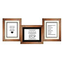 PTM Images Photo Frame, Trio Collage, 16 1/2 inch;H x 1 3/4 inch;W x 39 1/2 inch;D, Natural Brown