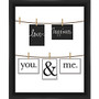 PTM Images Photo Frame, You And Me, 22 3/4 inch;H x 1 5/8 inch;W x 24 3/4 inch;D, Black/White