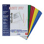 Stride Easy Fit Color Bar Sheet Protectors, 8 1/2 inch; x 11 inch;, Assorted Colors, Pack Of 10