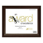 Timeless Frames; Englewood Award Frame, 8 1/2 inch; x 11 inch;, Cordovan