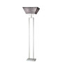 Adesso; Chambers Floor Lamp, Tall, 71 1/4 inch;H, Dark Gray Shade/White Base