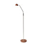 Adesso; Cypress LED Floor Lamp, 56 inch;H, Walnut Shade/Walnut Base