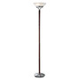 Adesso; Gotham Floor Lamp, 72 inch;H, Satin Steel