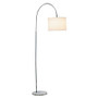 Adesso; Grace Floor Lamp, 68 1/2 inch;H, White Shade/White Base