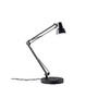 Adesso; Quest Desk Lamp, 26 inch;H, Black Shade/Black Base