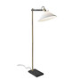 Adesso; Randolph Floor Lamp, 57 3/4 inch;H, White Shade/Black Base
