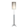 Adesso; Santa Cruz Floor Lamp, 62 inch;H, Satin Steel