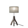 Adesso; Sherwood Table Lamp, 25 3/4 inch;H, Stone Gray Shade/Rustic Wash Black Base