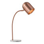 Adesso; Simone Desk Lamp, 27 inch;H, Copper Shade/White Base