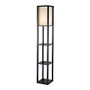 Adesso; Titan Tall Shelf Floor Lamp, 72 inch; H, Black