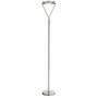 Adesso; Vista LED Torchiere Floor Lamp, 71 inch;H, Silver