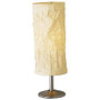 Adesso; Zone Table Lamp, Satin Steel/Natural