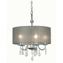 Kenroy Arpeggio 5-Light Hanging Pendant, 25 inch;H, Silver Shade/Chrome Finish