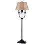 Kenroy Home Belmont Outdoor Floor Lamp, 58 inch;H, Cream And Taupe Shades/Oil Rubbed Bronze Base