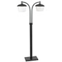 Kenroy Home Lika Outdoor Floor Lamp, 55 inch;, Clear Shades/Oil Rubbed Bronze Base