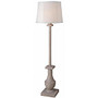 Kenroy Home Patio Outdoor Floor Lamp, 58 inch;H, Cream Shade/Coquina Base