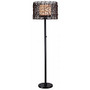 Kenroy Home Tanglewood Outdoor Floor Lamp, 58 inch;H, White Shade, Bronze Base