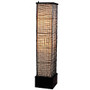 Kenroy Home Trellis Outdoor Floor Lamp, 51 inch;H, Black/Cream Shade, Bronze Base