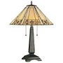 Kenroy Willow Table Lamp, Bronze/Honey/Amber