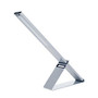 Lavish Home Modern Aluminum LED Sunlight Desk Lamps, 14 inch;H, Silver Base/Shade