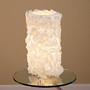 Lumisource Lace Table Lamp, 9 inch;H, Cream Shade/Cream Base